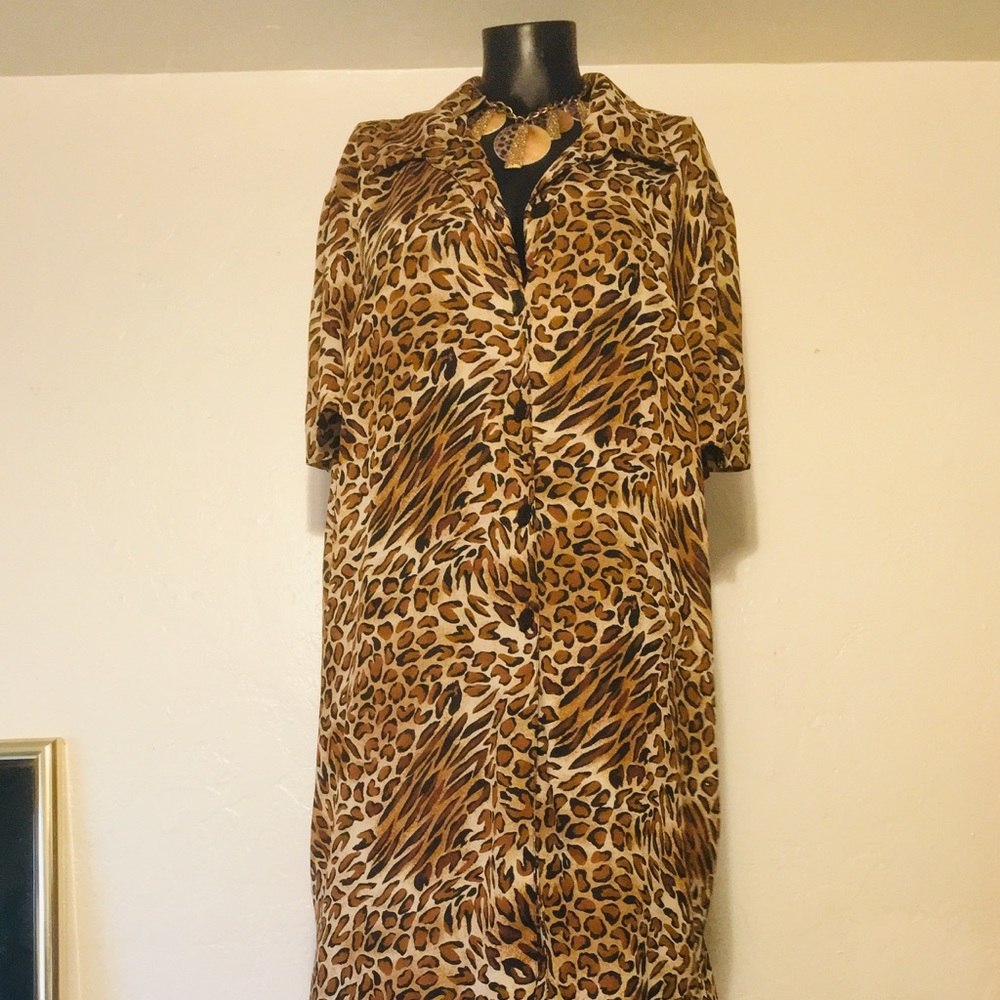 Miss Dorby Maxi Animal Print Duster